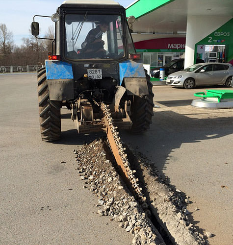 Аренда грунтореза в Коряжме